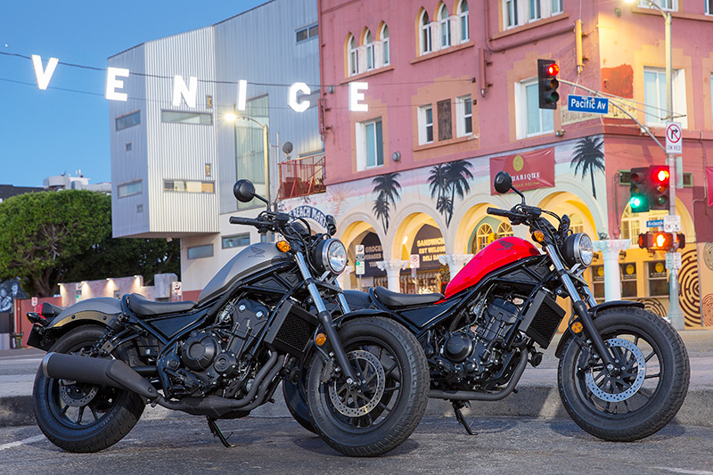 2017 Honda Rebel 500 and Rebel 300
